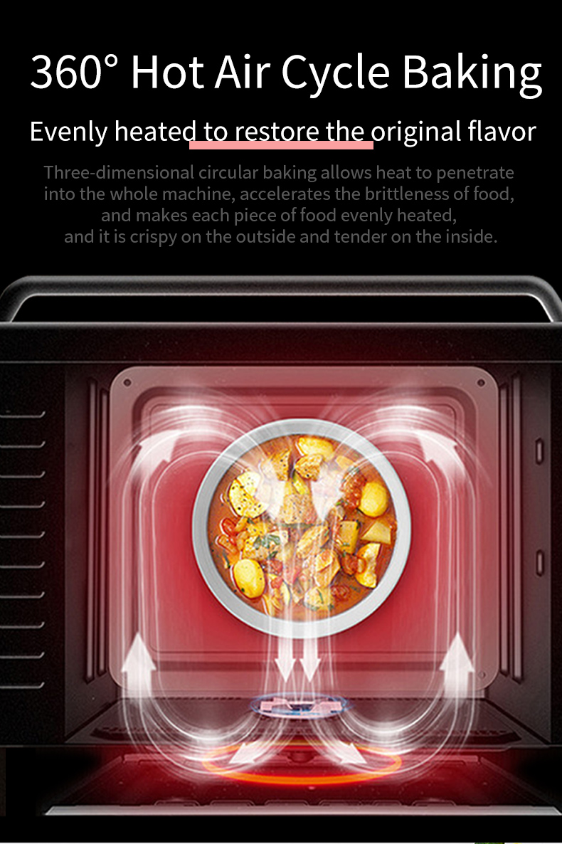 small single door countertop convection oven for baking details_04