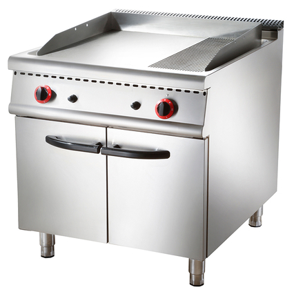 Gas Griddle with Cabinet Base