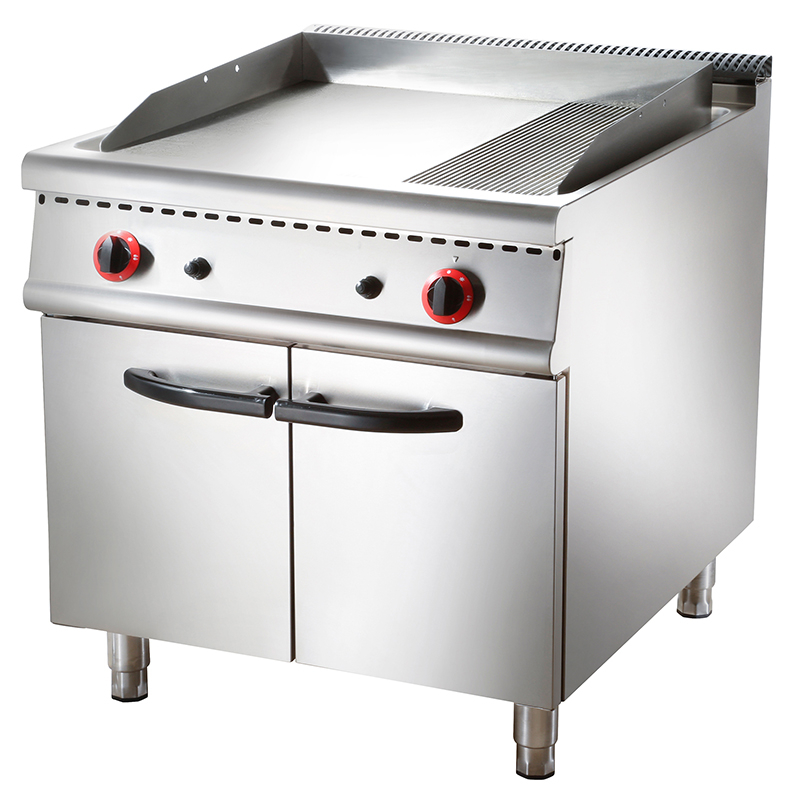 Gas Griddle with Cabinet Base