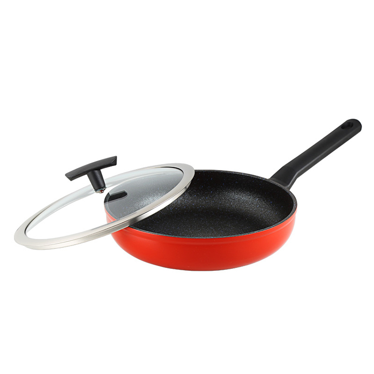 Saute Pan with Lid Red