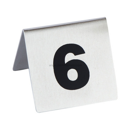 Stainless Steel Table Number Stand