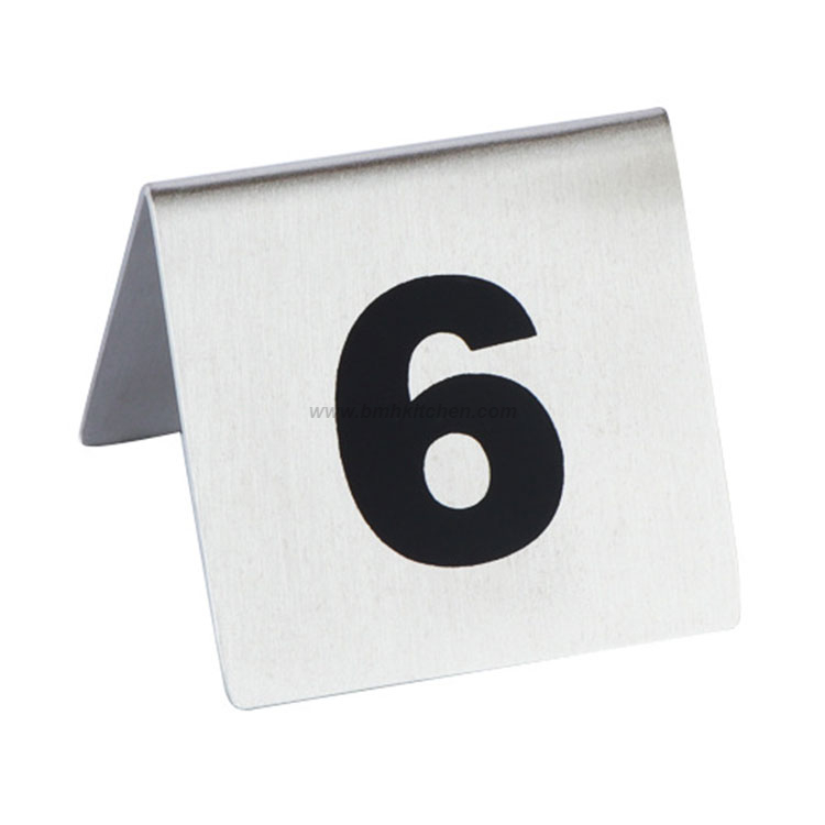 Stainless Steel Table Number Stand