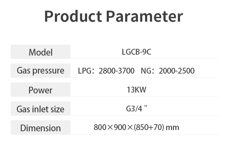 36 inch natural gas lava rock charbroiler for grilled foods for commercial kitchen specification