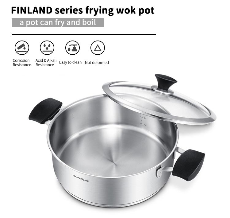 stainless steel pot 28cm