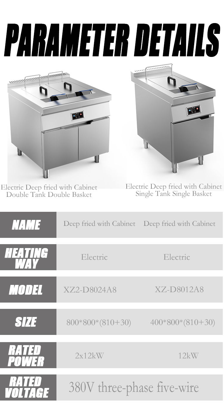 24kw electric fryer specification