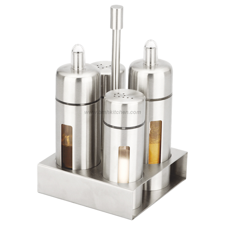 Stainless-steel Seasoning Bottle Set