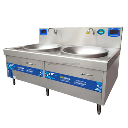 Stainless Steel Commercial Wok Induction