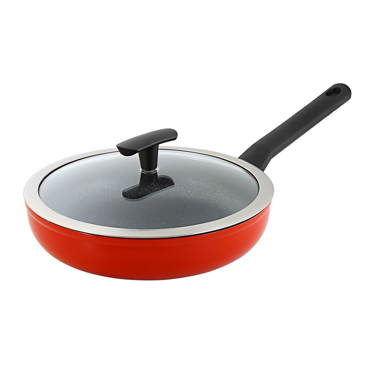 Saute Pan with Lid Red