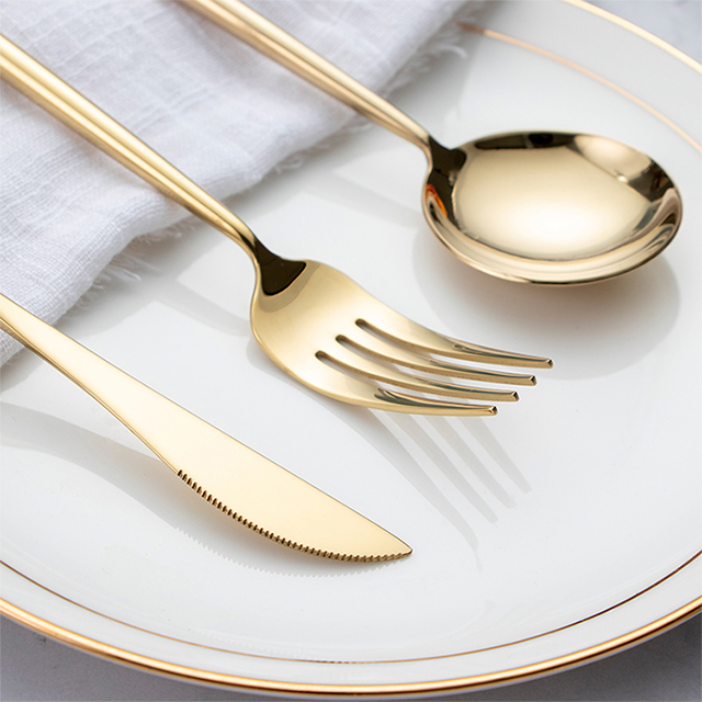 Rose Gold Table Setting Flatware