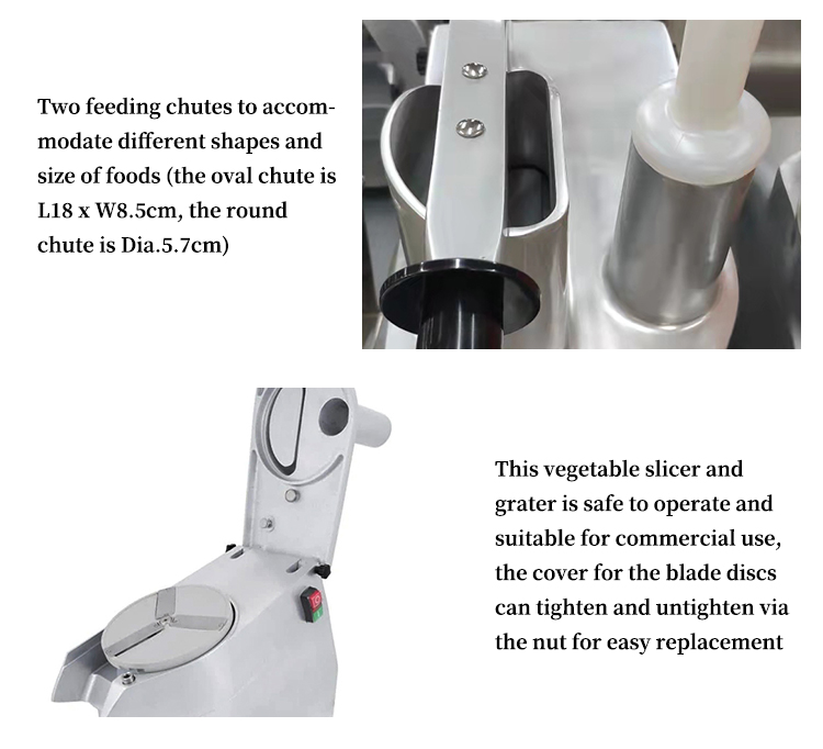 automatic slicer and grater for vegetables and fruits