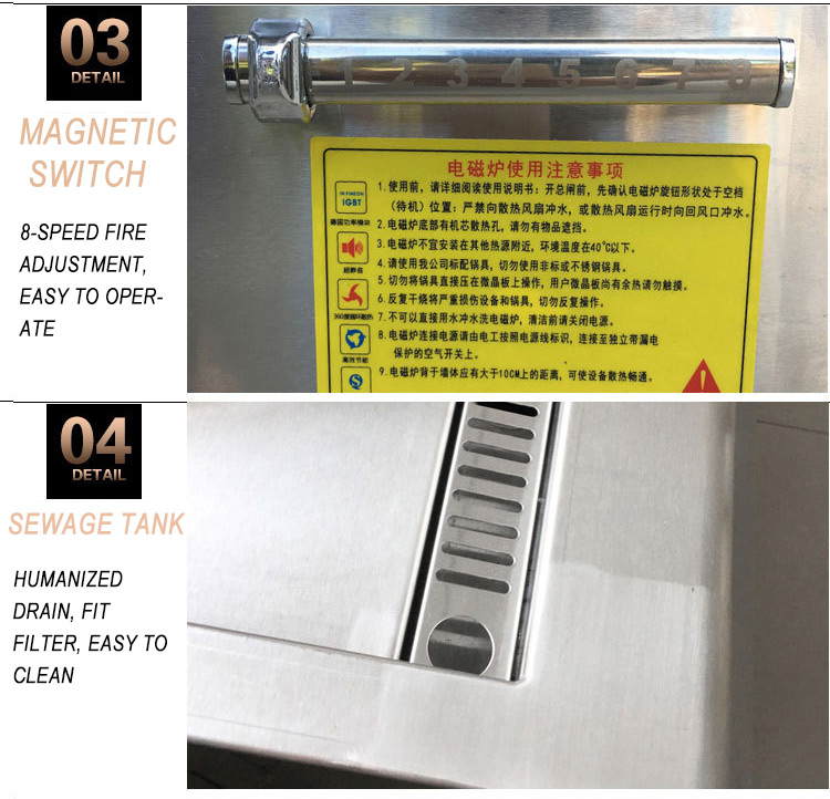 Commercial high power induction wok (3)