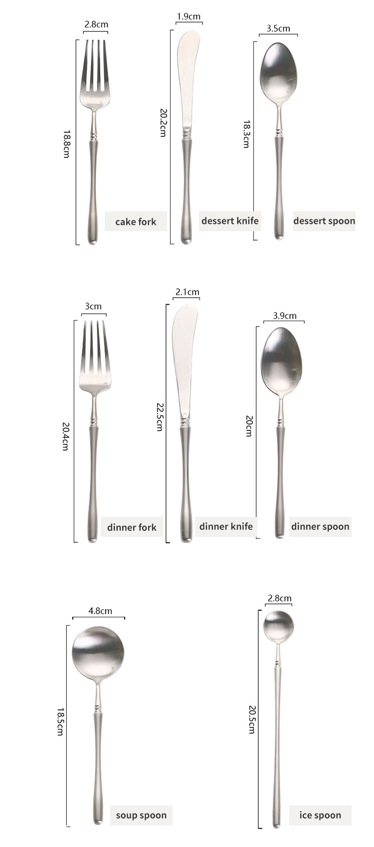 dinner table setting knife fork spoon specification_02