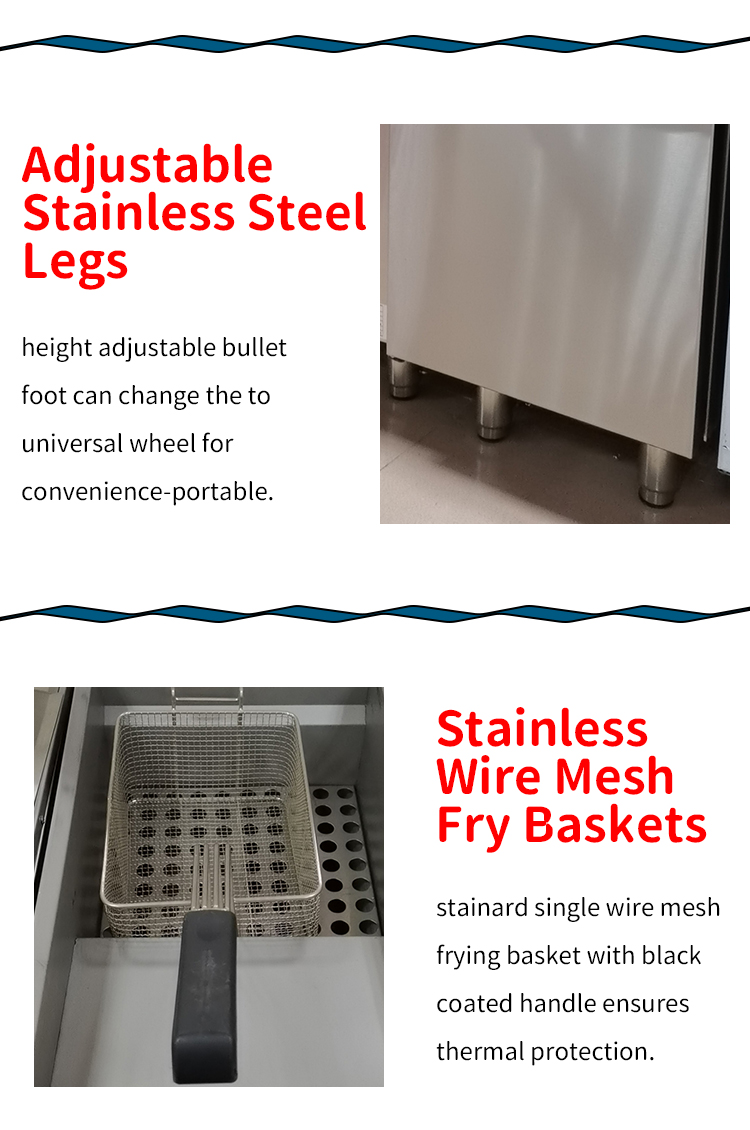 one tank two basket deep fryer commercial for sale details_03