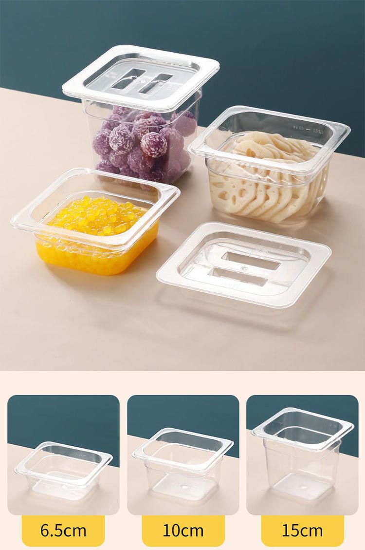 Gn Pan Clear Food storage with cover (2)