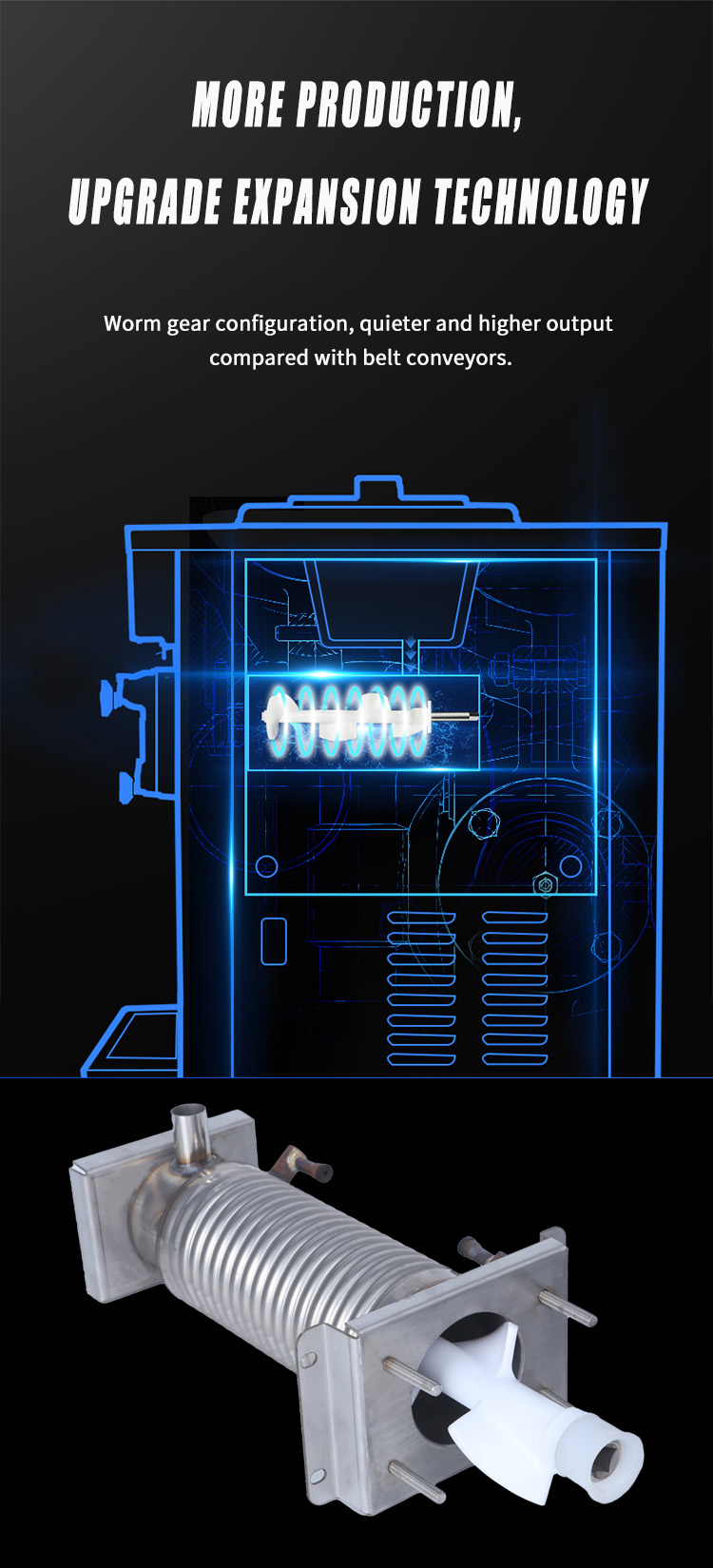 industrial 1500W ice cream maker machine details_05
