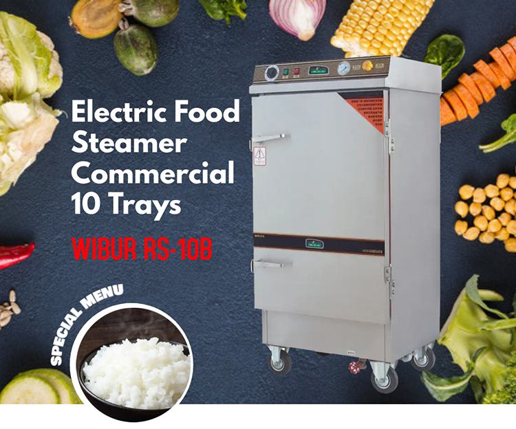 Wibur RS-10B stainless steel rice steamer commercial