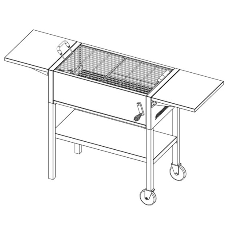 Lift Type Charcoal Grill