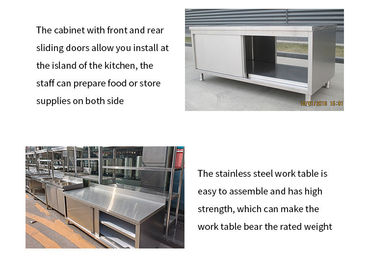 enclosed base commercial prep table
