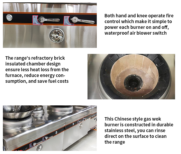 stainless steel wok burner gas stove