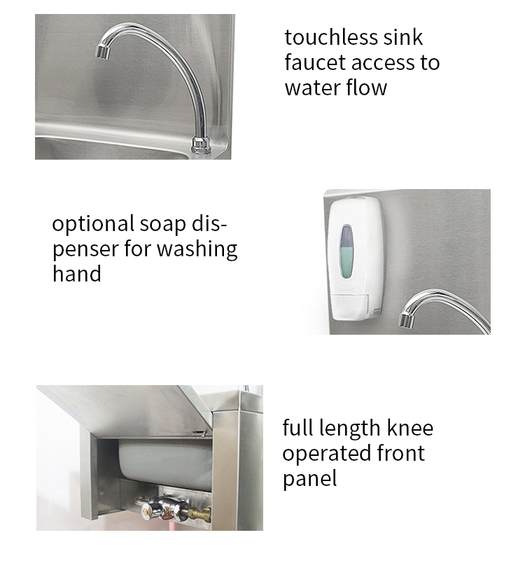 stainless steel kitchen sink with soap dispenser