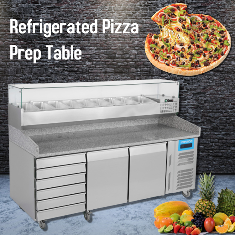 Refrigerated Pizza Prep Table