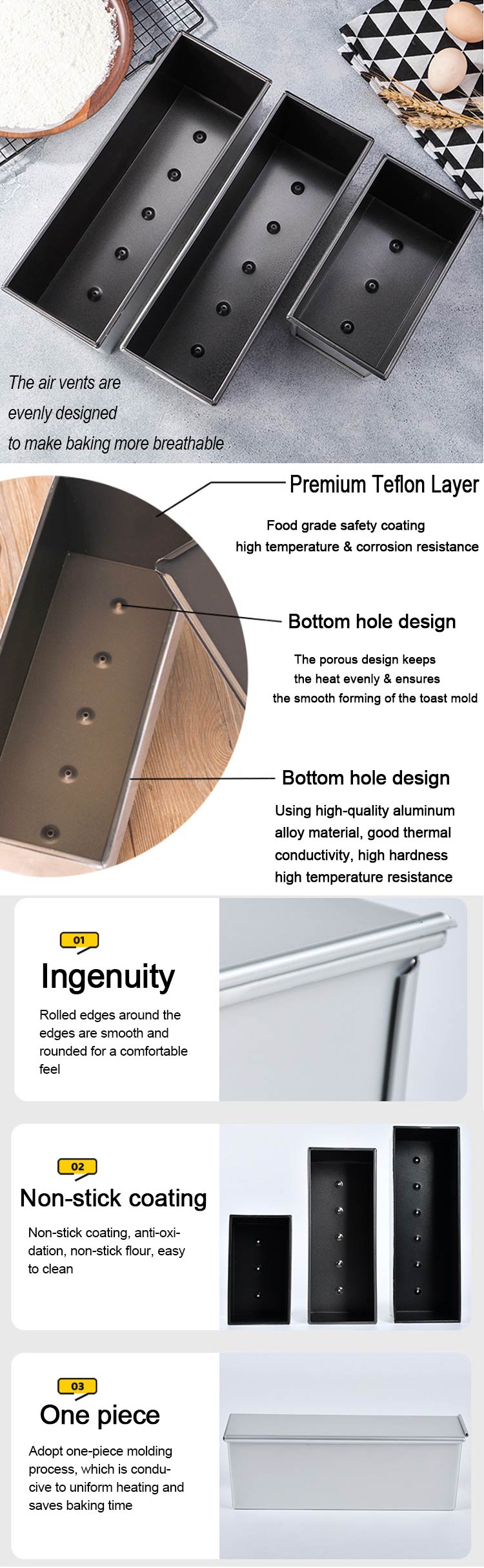 Non-stick-Baking-Bread-Toast-Box