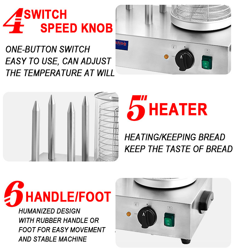 hot dog steamer machine with heat spike (1)