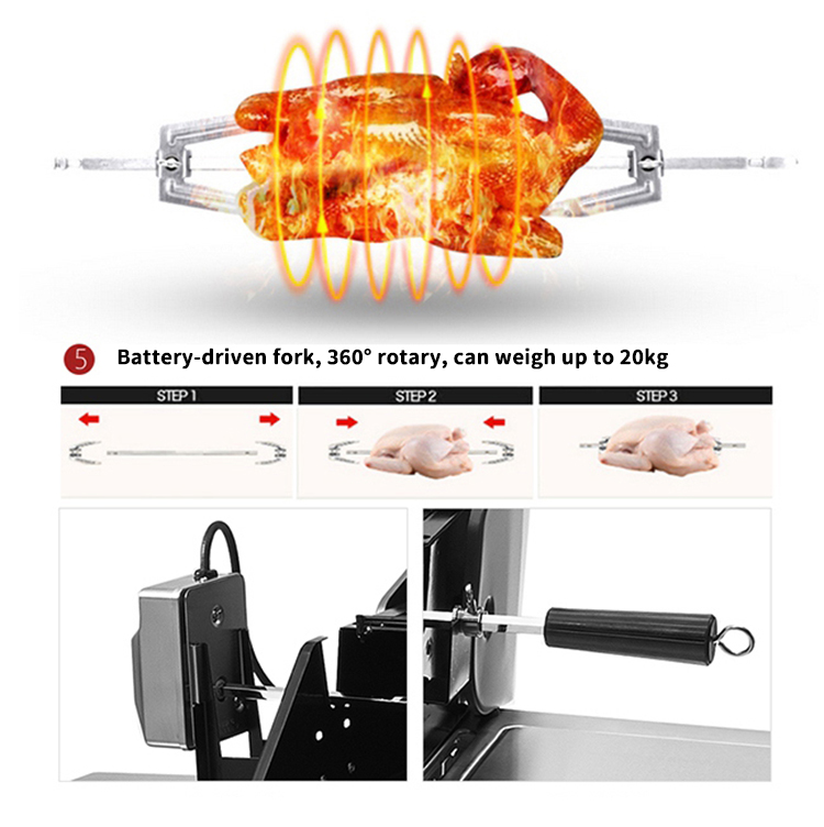 stainless steel gas barbecue grill with cover for outdoor kitchen details_11