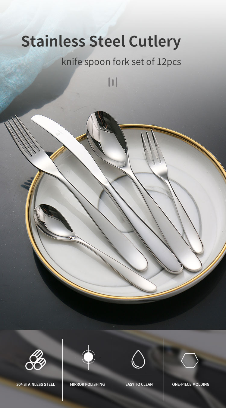 hindi kinakalawang na asero cutlery set