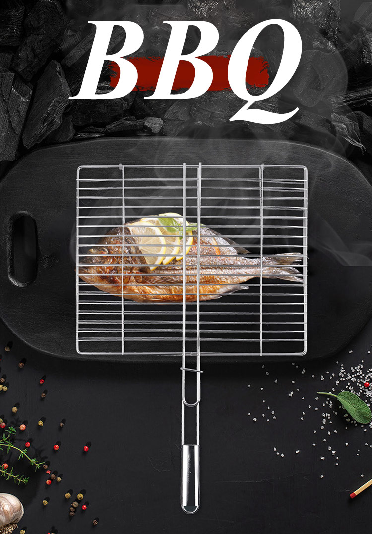 Stainless steel grilled fish splint (1)