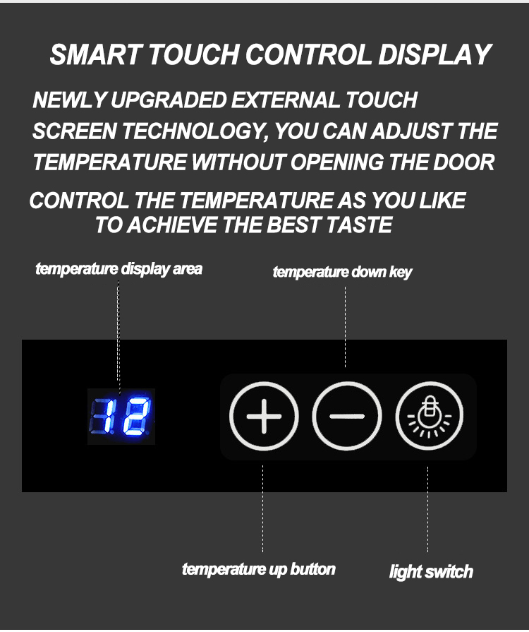 intelligent temperature control beverage cabinet (2)
