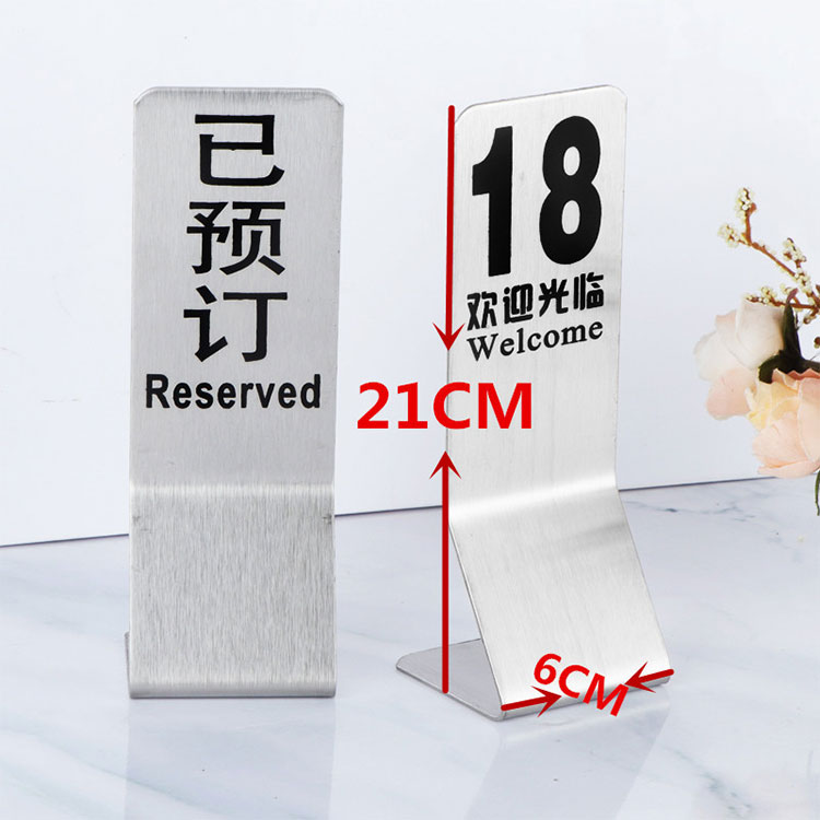 stainless steel menu holder restaurant table1