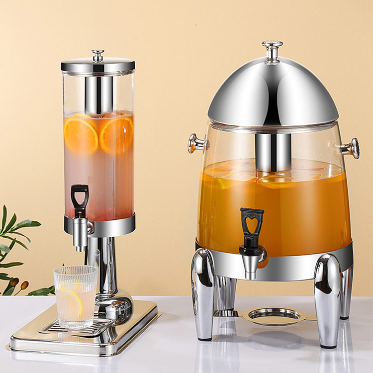 Stainless Steel 3 Tank Beverage Dispenser (1)