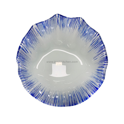 Blue Glass Sashimi Ice Tray 