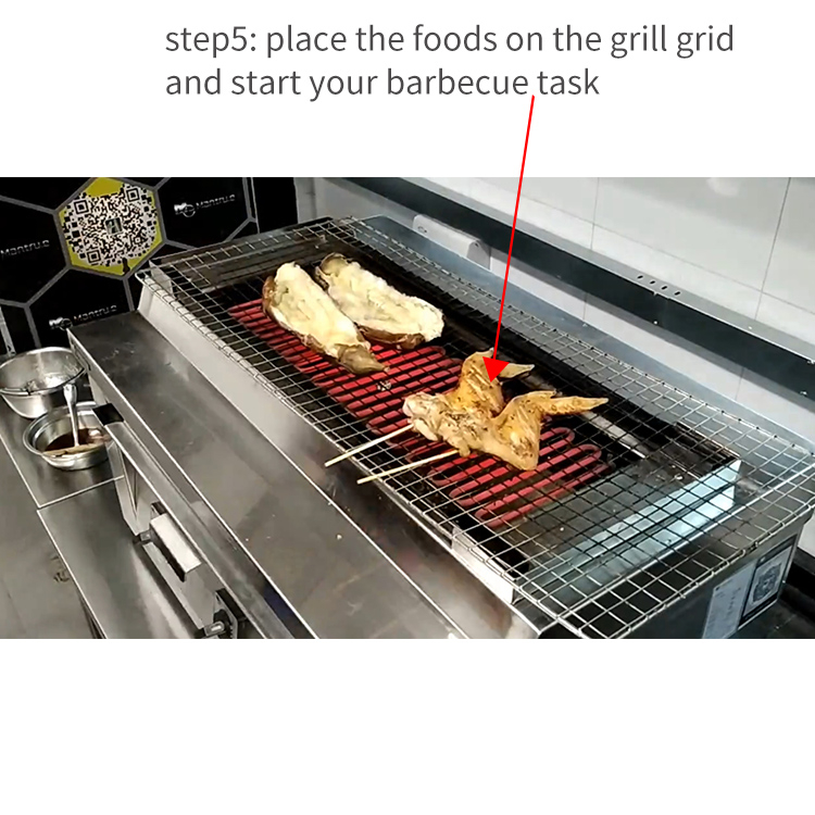 Churrasco elétrico de mesa comercial
