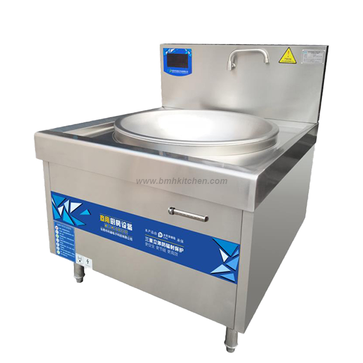 Stainless Steel Commercial Wok Induction