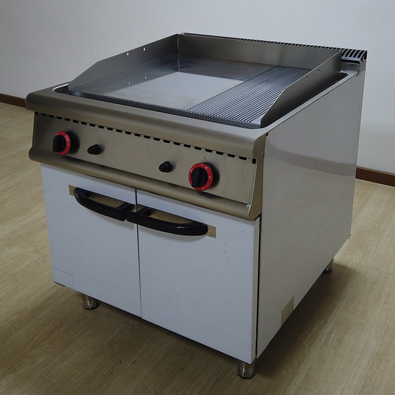 Gas Griddle with Cabinet Base
