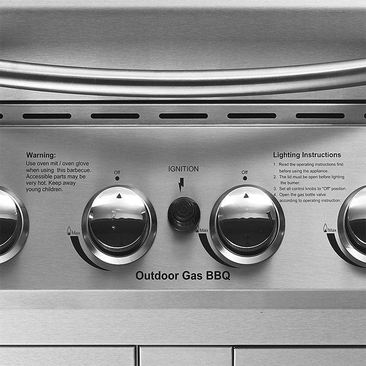6 Brenngas BBQ Grill