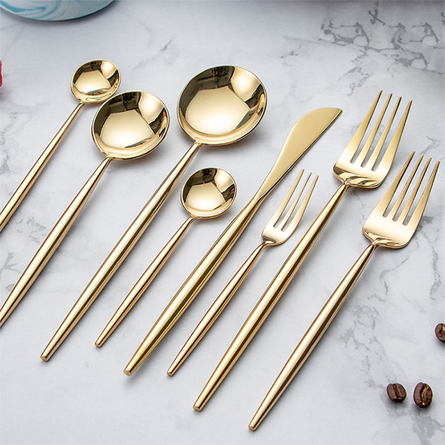 Rose Gold Table Setting Flatware