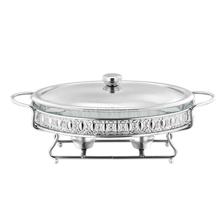 Glass Serving Chafing Dish