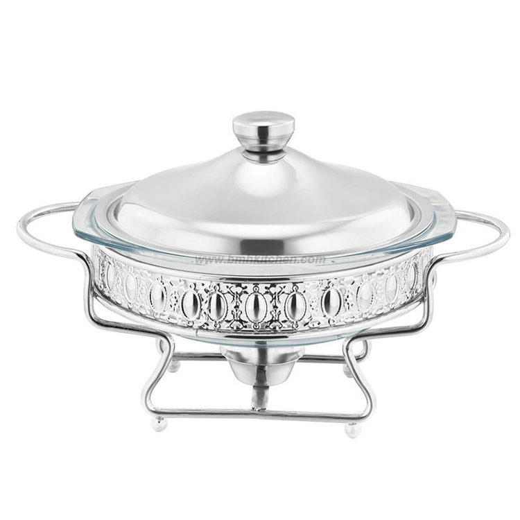Glass Serving Chafing Dish