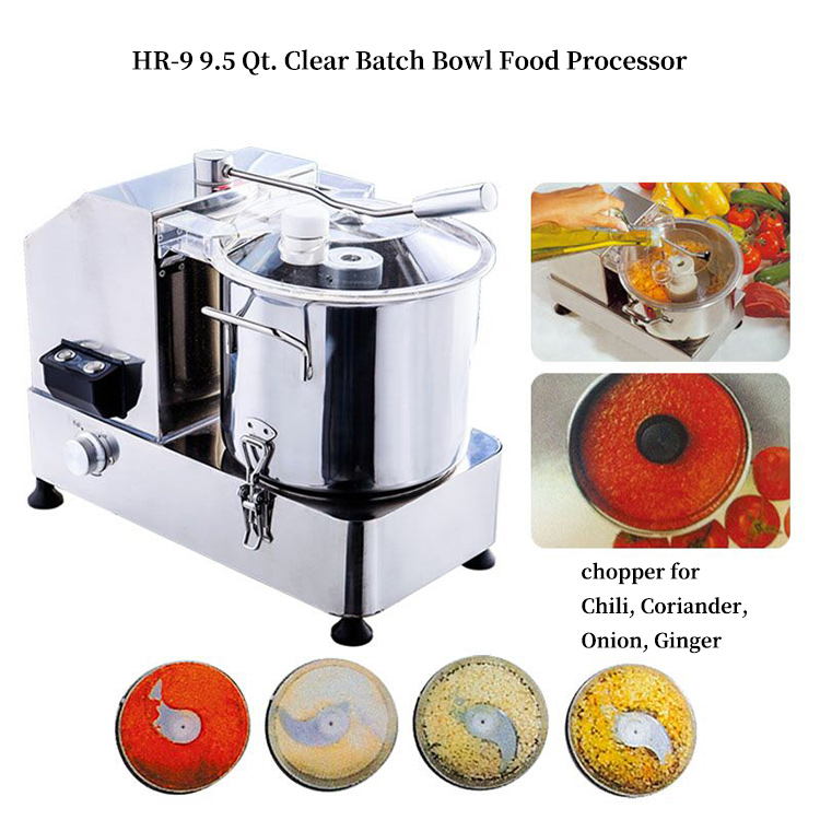 9 liters electric food processor industrial
