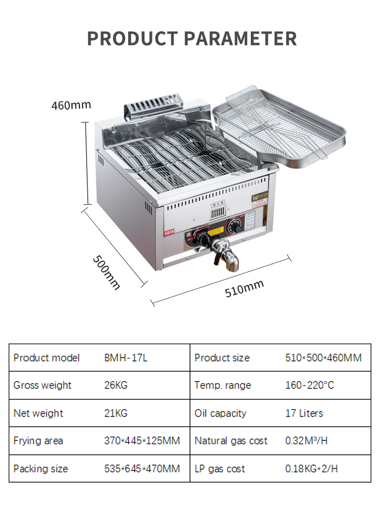stainless steel gas deep fryer for french fries stainless steel gas deep fryer for french fries