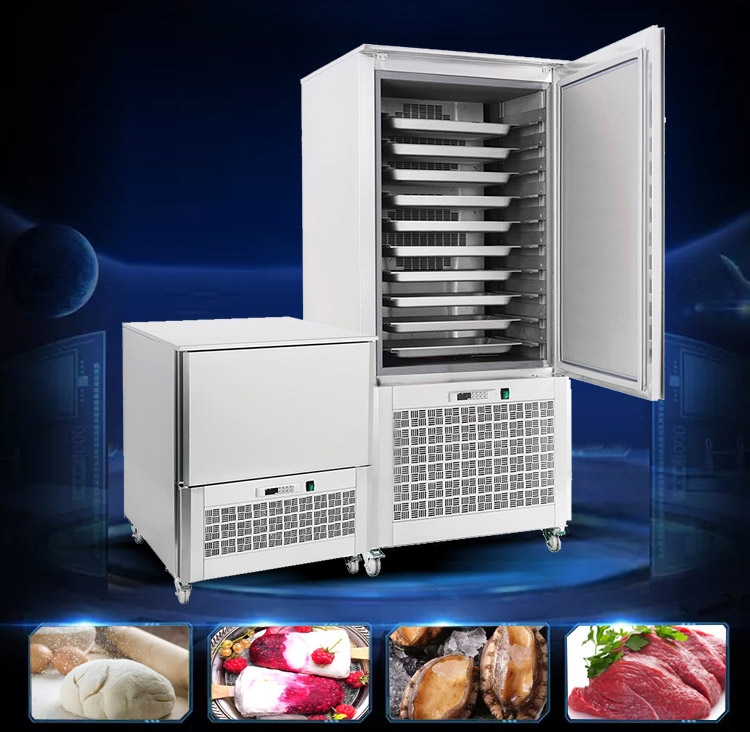 10 trays blast chiller freezer
