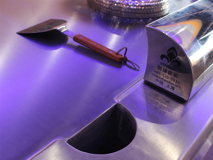 stainless steel teppanyaki