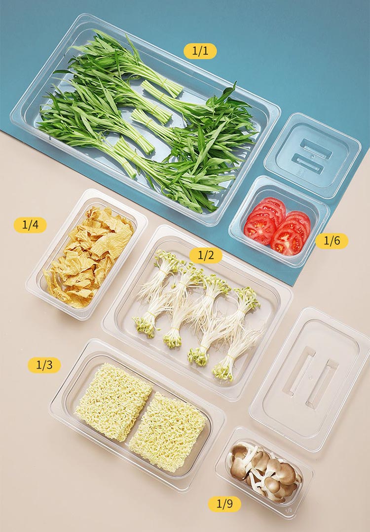 Gn Pan Clear Food storage with cover