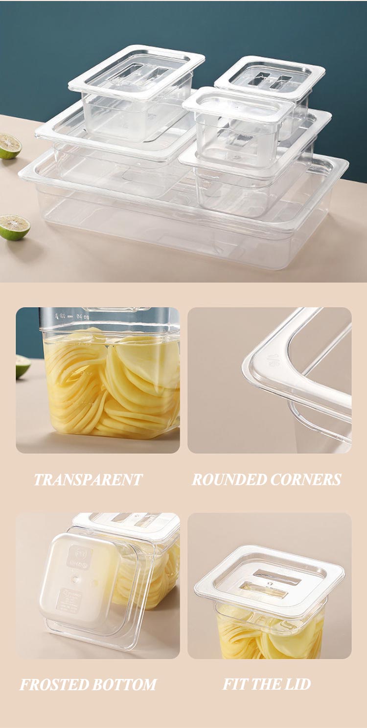Gn Pan Clear Food storage with cover (1)