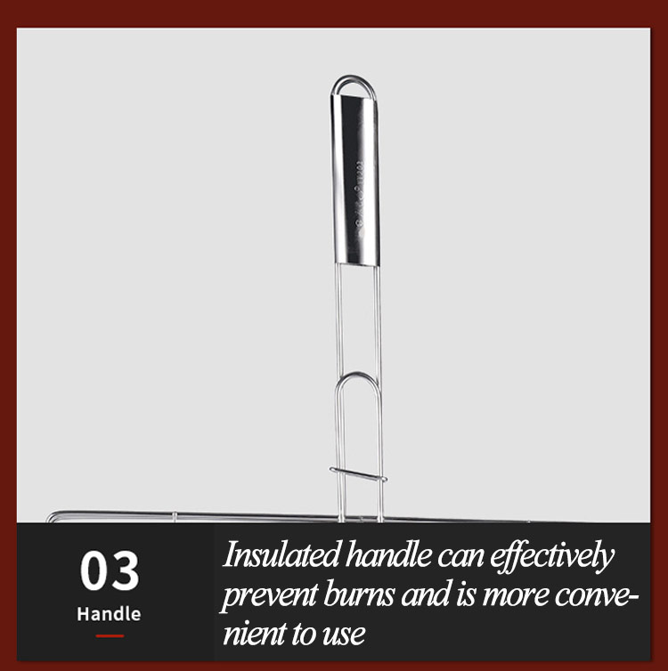 Bbq Wire Mesh Grill Rack With Wooden Handle (1)