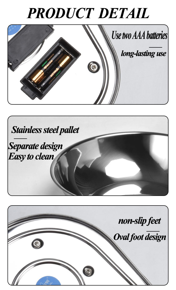 5kg digital balance cuisine scale with bowl