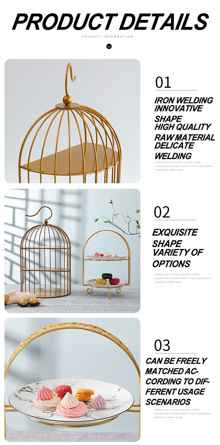stainless steel bird cage desert display rack
